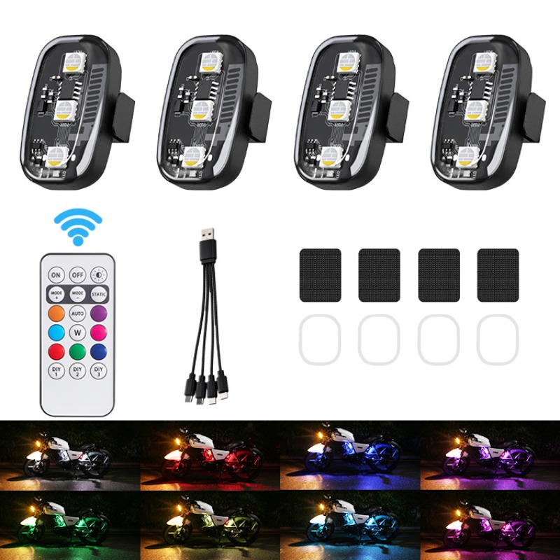 Drone Strobe Light - Światła stroboskopowe LED RGB do motocykli