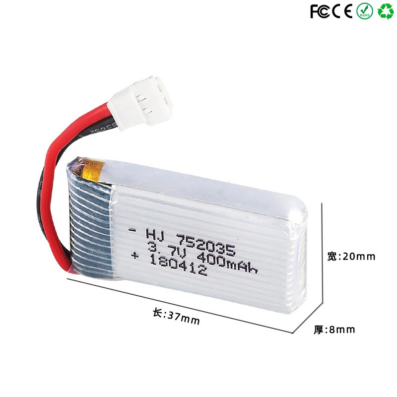 752035 3.7V 400mAh 35C Bateria – Eachine Drone E58 recenzja i cena