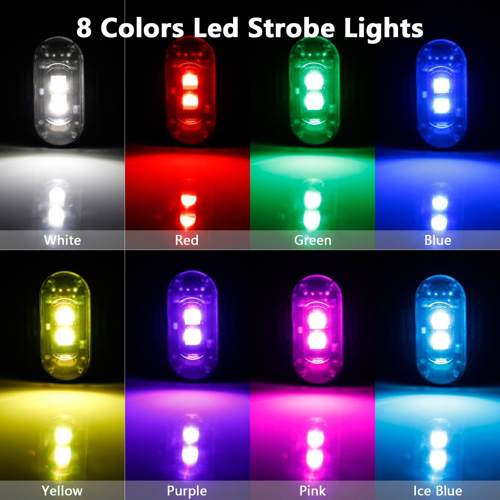 4 szt. Lampy stroboskopowe LED – Drone Strobe Light recenzja i cena